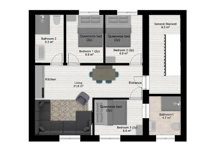 Authentic - 6p-apartment Эйсден